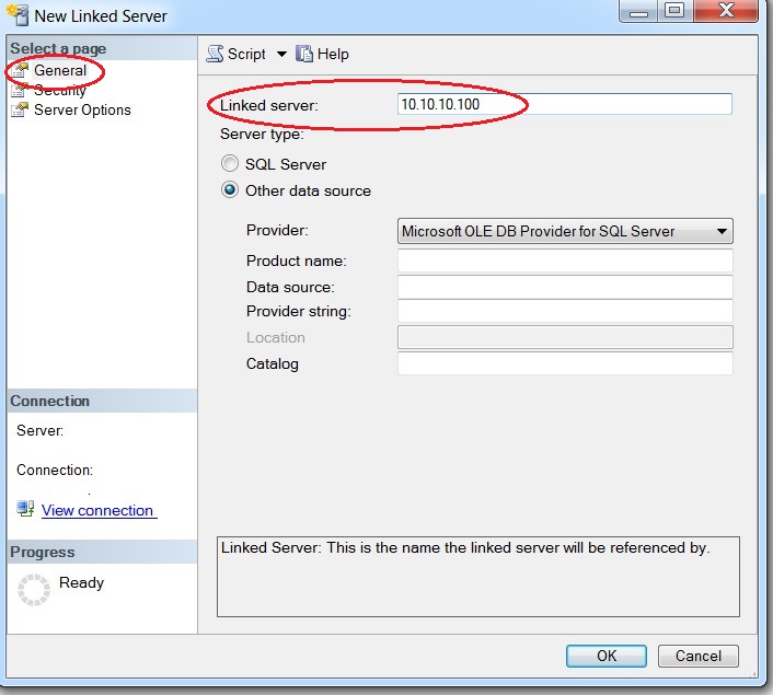 New Linked Servers